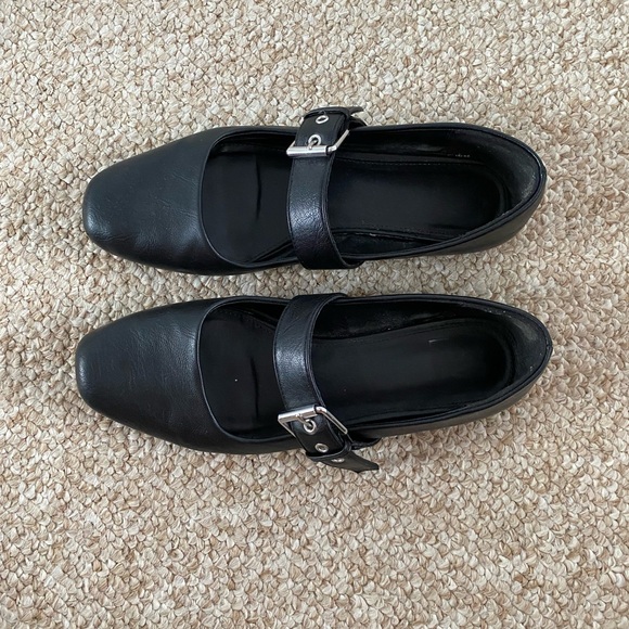 Dolce Vita black Mary Jane flats with buckle - Picture 3 of 6
